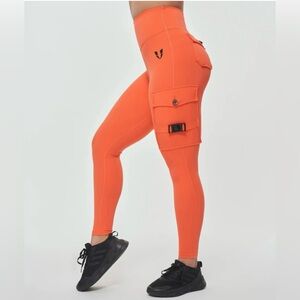 Firmabs Vibrant Orange Cargo Leggings